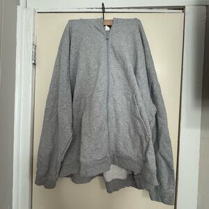ALO Yoga Gray Zip Up Sweater